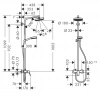 Фото душевая стойка hansgrohe crometta 27266400