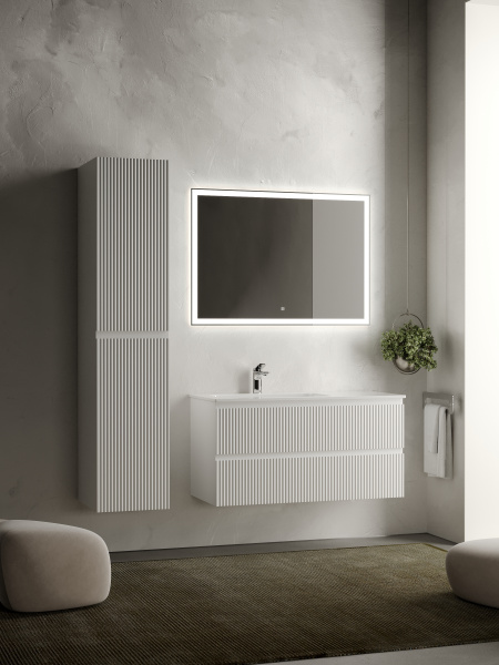 Фото тумба под раковину sancos snob r 100 см, цвет: bianco  snr100lw