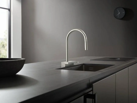 Фото смеситель для кухонной мойки hansgrohe aquno select 73831000