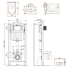 Фото унитаз с инсталляцией am.pm like is47051.801900