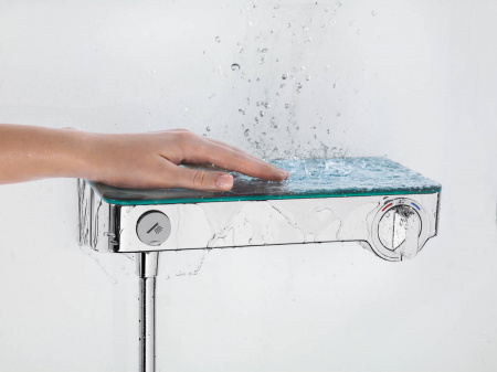Фото термостатический смеситель для душа hansgrohe showertablet 13171000