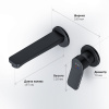 Фото смеситель для раковины am.pm x-joy black edition f85a72622
