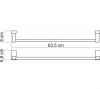 Фото полотенцедержатель wasserkraft exter k-5230