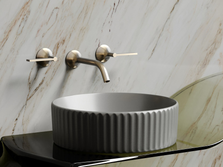 Фото раковина накладная ceramicanova element 36 см, цвет: антрацит cn6057mh