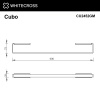Фото полотенцедержатель 60 см whitecross cubo cu2452gm, цвет: оружейная сталь