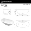 Фото ванна из искусственного камня whitecross onyx x 160x75 см 0208.160075.100