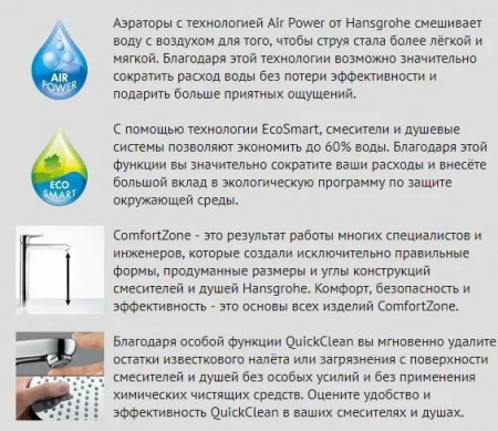 Фото смеситель для раковины hansgrohe talis e 71717000