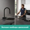 Фото смеситель для кухонной мойки hansgrohe aquno select 73831800