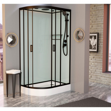 Фото душевая кабина душевая кабина frank f418r black 100x80 см 914814