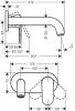 Фото смеситель для раковины hansgrohe vernis shape 71578000