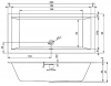 Фото акриловая ванна riho rethink cubic 200x90 см b110001005