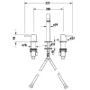 Фото смеситель для раковины duravit circle ce1060005c10