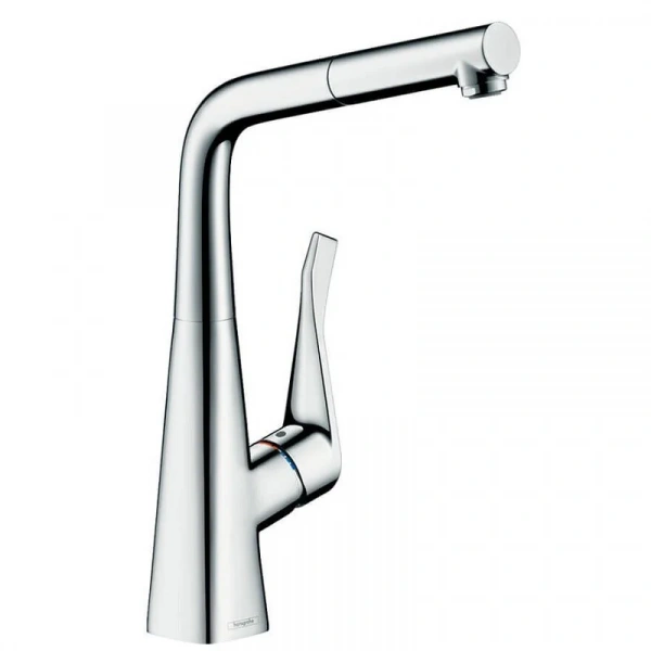 Фото смеситель для кухонной мойки hansgrohe metris 14781000