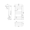 Фото электрический полотенцесушитель indigo line trinity 80/50 lсlte80-50pgnsrt