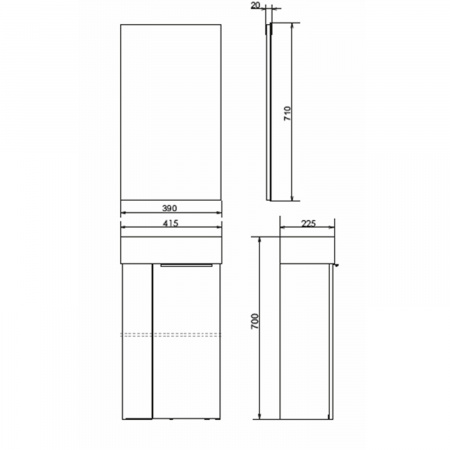 Фото тумба с раковиной comforty асти 41 см 00-00013798