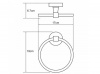 Фото полотенцедержатель кольцо wasserkraft isen k-4060