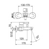 Фото смеситель для ванны webert doremi dr850102560