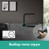 Фото смеситель для кухонной мойки hansgrohe aquno select 73830670