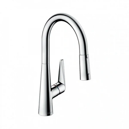 Фото смеситель для кухонной мойки hansgrohe talis 73851000