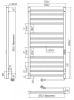 Фото электрический полотенцесушитель indigo attic romb 100/50 lсlatcre100-50brrt