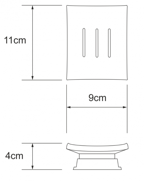 Фото мыльница стеклянная wasserkraft exter k-5529