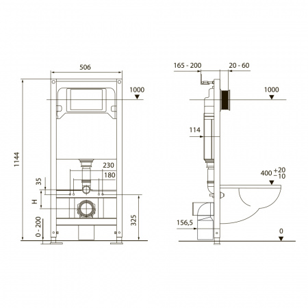 Фото унитаз с инсталяцией tece spring base k401201wcr