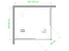 Фото душевое ограждение royal bath hpd rb9100hpd-c 100x90 см