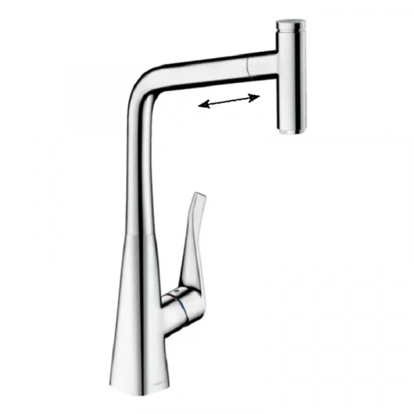 Фото смеситель для кухонной мойки hansgrohe select 14786000