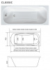 Фото акриловая ванна 1marka classic 150x70 см 58019