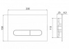 Фото клавиша смыва belbagno prospero bb004-pr-bianco