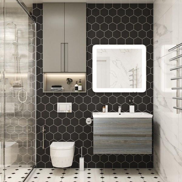 Фото тумба под раковину art&max techno 87 см am-techno-900-2c-so-lw635