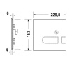 Фото клавиша смыва duravit а2 wd5003012000