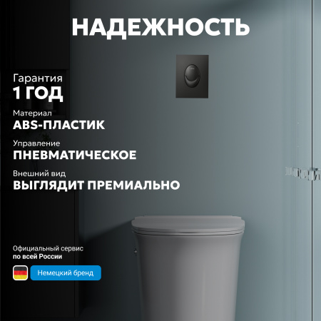 Фото клавиша смыва abber ac0125ng никель