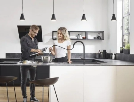 Фото смеситель для кухонной мойки hansgrohe talis classic 72800670
