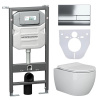 Унитаз с инсталляцией Сет 4 в 1 Ceramicanova CN3001_1002CH_1000