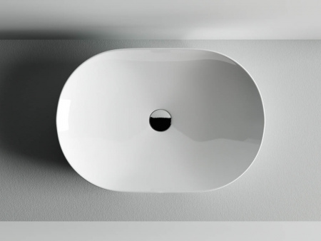 Фото раковина накладная ceramicanova element 60 см, цвет: белый cn5009