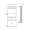 Фото электрический полотенцесушитель azario ancona 50x100 см цвет: белый az71850w