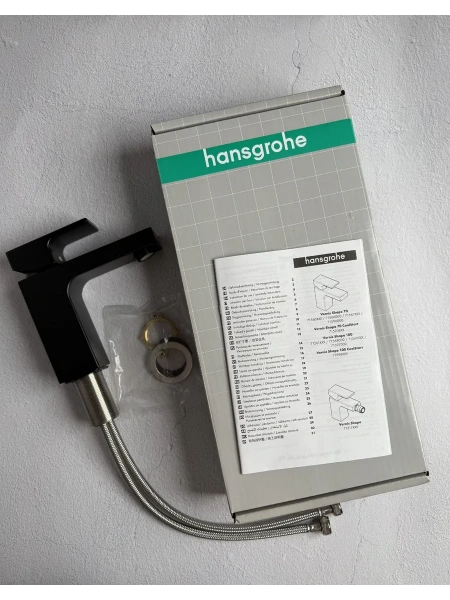 Фото смеситель для раковины hansgrohe vernis shape 71569670