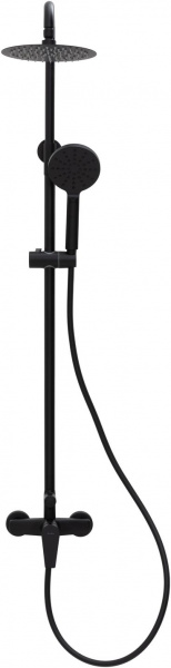 Фото душевая стойка allen brau eclipse 5.e1006-31 черный матовый