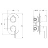 Фото встраиваемый смеситель для душа webert doremi dr860101560