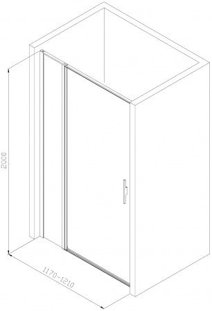 Фото душевая дверь allen brau priority 120 3.31008.ba