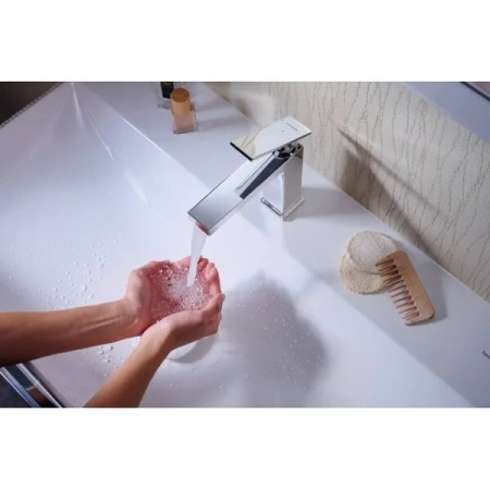Фото смеситель для раковины hansgrohe tecturis e 73011000