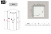 Фото душевое ограждение black&white stellar wind 100x100 см s201