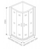 Фото душевое ограждение good door neo r-80-с-ch 80 см не00008