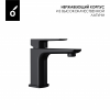 Фото смеситель для раковины oliveeka черный ol-139003-mb