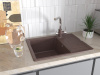 Фото кухонная мойка paulmark weimar 65 см pm216550-grm