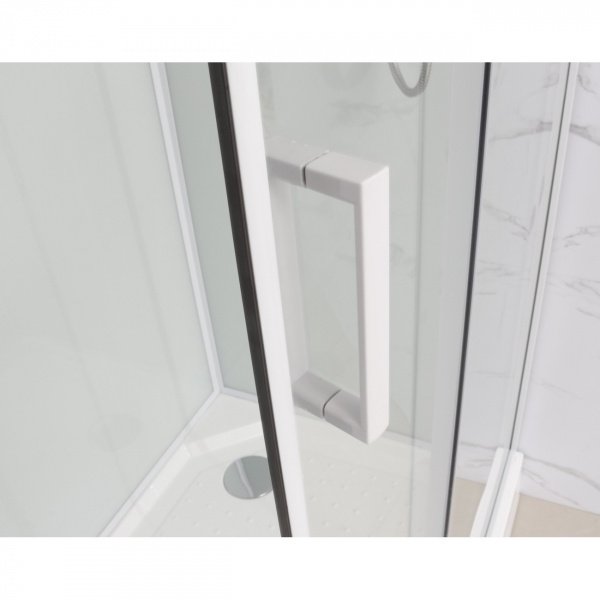 Фото душевая кабина душевая кабина frank f410 white 110x110 см 410410