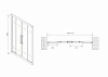 Фото душевая дверь abber schwarzer diamant 140 см ag33140bh