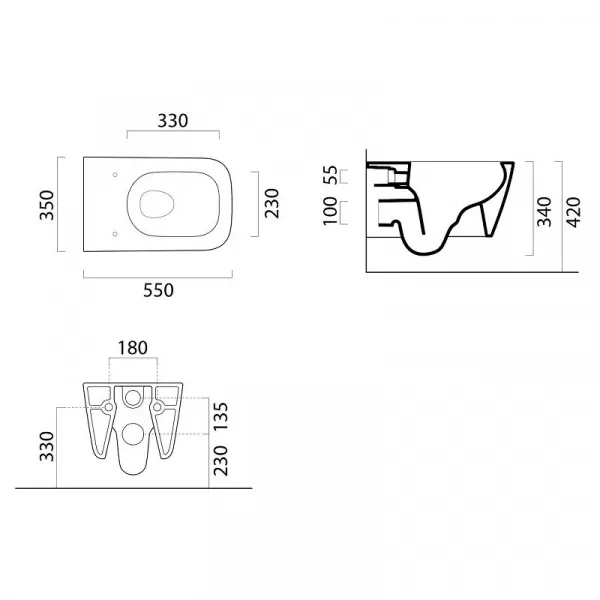 Фото унитаз подвесной безободковый gsi nubes 9615fr211 смыв торнадо