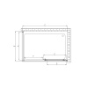 Фото душевое ограждение vincea alpha 90x120 см  vsr-3al9012mt
